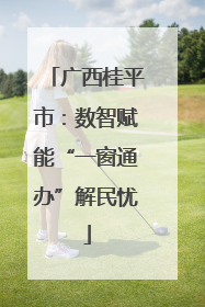广西桂平市：数智赋能“一窗通办”解民忧